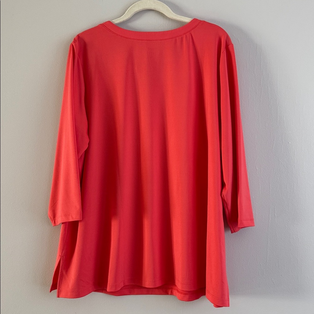 Beautiful Susan Graver blouse, 3/4 sleeves, size 2x - Picture 4 of 8